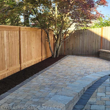 Stark Backyard Patio, Seat Wall, Fence & Lighting Project - Beaverton OR - 2025