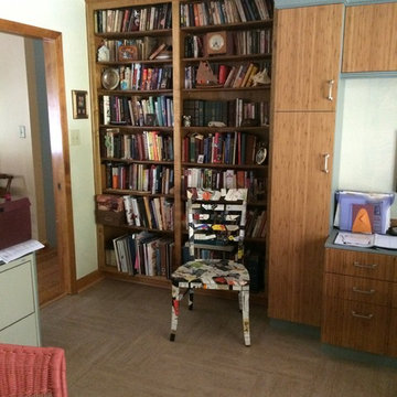The chair is collage of famous wine labels