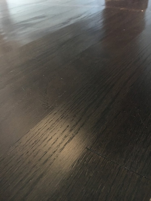 Hardwood new floors cupping