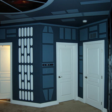 Star Wars: The Force Awakens Murals in a bedroom by Tom Taylor of Mural Art LLC