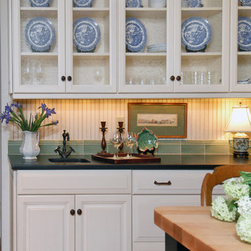 China Cabinet and wet bar area