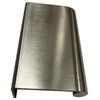 Solid Brass Edge Pull 4"x1.5", Satin Stainless Steel
