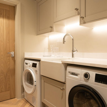 Limestone & Jade Shaker Kitchen in Sway