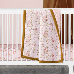 Baby Girls Room, Vintage Inspired Wildflowers - Cot Accessories