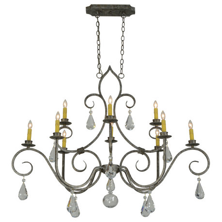 48L Celine Oval 10 LT Chandelier