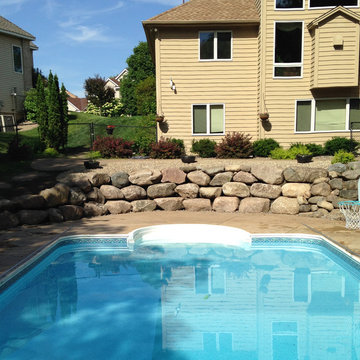 Boulder Retaining Wall, Eagan, MN