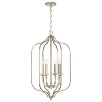 Capital Lighting 544841 Breigh 4 Light 18"W Abstract Pendant - Brushed