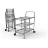 3-Shelf Collapsible Wire Utility Cart