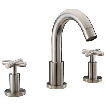 Dawn 3-Hole Widespread Lavatory Faucet With Cross Handles For 8" Centers