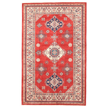 Pasargad Home Kazak Collection Wool Area Rug, 6'3"x10'