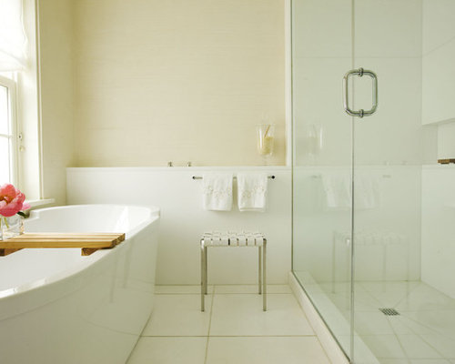 White And Cream Bathroom | Houzz