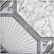 SomerTile 12.5"x12.5" Stellar Nero Ceramic Floor and Wall Tiles, Set of 10