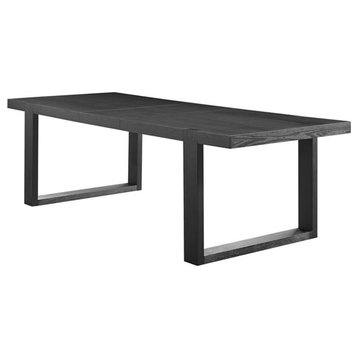 Steve Silver Yves Rubbed Charcoal Dining Table