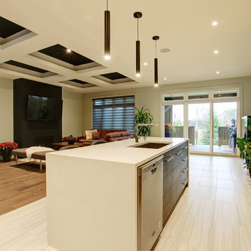 Open Concept Fireplace Feature Wall | Fonthill, ON