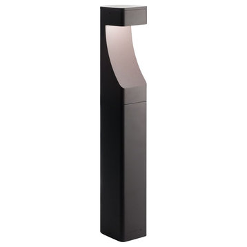 1 light Tetured Bollard - Contemporary inspirations - 27 inches tall by 4