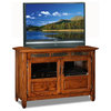 Leick Furniture 46" TV Stand in a Distressed Rustic Oak Finish