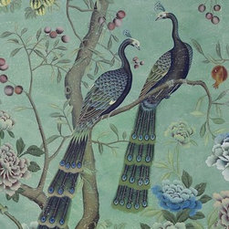 Panoramic Chinoiserie wallpaper mural - Products