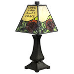 Dale Tiffany - Dale Tiffany TA20258 Inspirational Rose, 1W 1 LED Accent Lamp-15 In an - Our lovely Inspirational Rose Tiffany Accent LampInspirational Rose 1 Antique Bronze Tiffa *UL Approved: YES Energy Star Qualified: n/a ADA Certified: n/a  *Number of Lights: 1-*Wattage:1w LED bulb(s) *Bulb Included:Yes *Bulb Type:LED *Finish Type:Antique Bronze