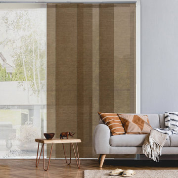 Adjustable Sliding Panels-Natural Woven Textures_Almond