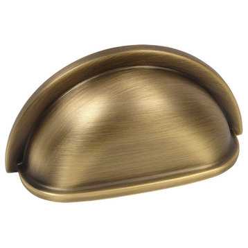 Cosmas 4310BAB Brushed Antique Brass Cabinet Cup Pull