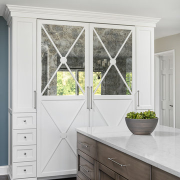 Transitional Kitchen and First Floor Flock Remodel - Naperville