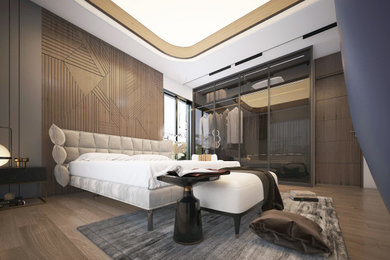 Example of a trendy bedroom design in Other