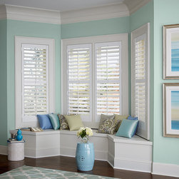 Shutters, White Interior Shutters - Window Treatments