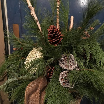 Assorted Outdoor Christmas Arrangements