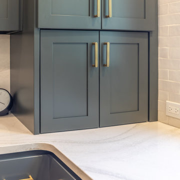 Modern Transitional Kitchen with Hidden Storage Solutions
