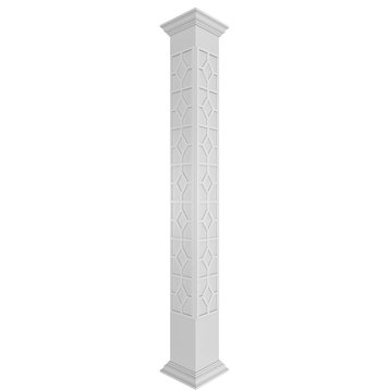Craftsman Classic Square Non-Tapered Kinsman Fretwork Column