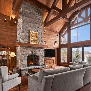 Timber lake house - Maison bord de lac en charpente de bois massif