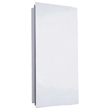 Euroline Medicine Cabinet, 18"x42", Polished Edge, Surface Mounted