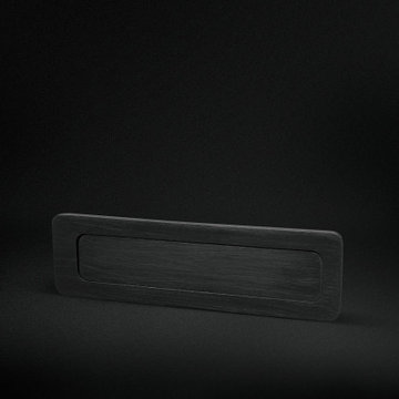 Modern Rectangular Flush pull - MINIMAL BLACK MATT
