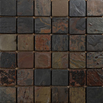 Multicolor Natural Cleft 12×12 2×2 Slate Mosaics