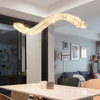 Gold/silver stainless steel crystal chandelier for dining room, kitchen island, Double Lights