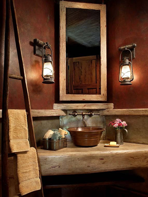 Rustic Half Bath Ideas, Pictures, Remodel and Decor