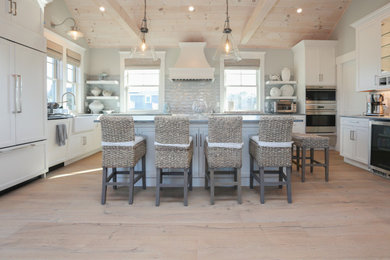Kitchen - coastal kitchen idea in Boston