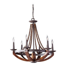Feiss Adan 6 Light Single Tier Chandelier