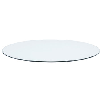 48" 10mm Round Glass Table Top Clear