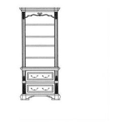 AICO Furniture - Tuscano Library Unit in Biscotti - 34209/34210 - Home Office Accessories