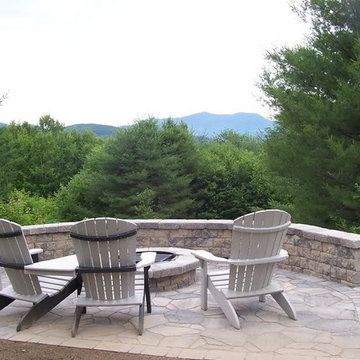 Patio with a view to the Mountains