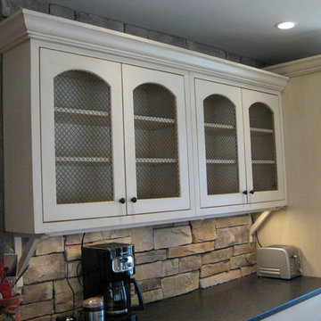 Reclaimed Beams & Repurposed Cabinets