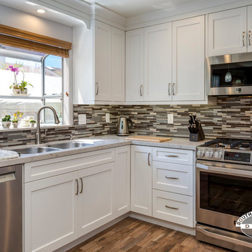 Redondo Beach White Transitional Kitchen
