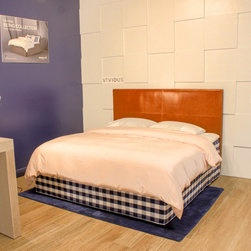 Super-King VIVIDUS Bed by H&auml;stens&reg;  w/ Anniversaria Headboard - Mattresses