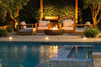Example of a pool design in Orange County