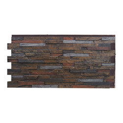 145-MESA STACKED SLATE WALL PANEL - 24"H - Wall Panels
