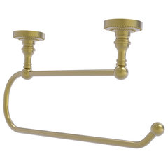 Allied Brass FR-25EC-SBR Fresno Collection Under Cabinet Paper Towel Holder, Satin Brass