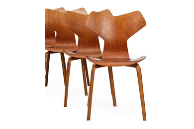 Set of 4 Arne Jacobsen Grand Prix Chairs
