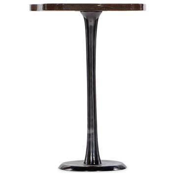 Hooker Furniture 5000-50011 Memento 12"W Glass Top Aluminum Table - Rose