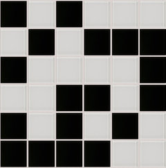 Black White Tile Floor Grout